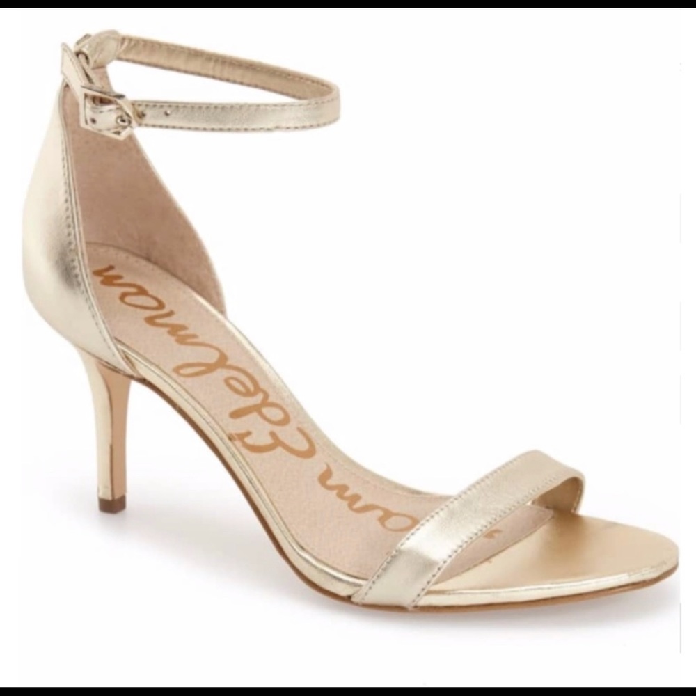 Sam Edelman Patti Light Gold Leather Sandals